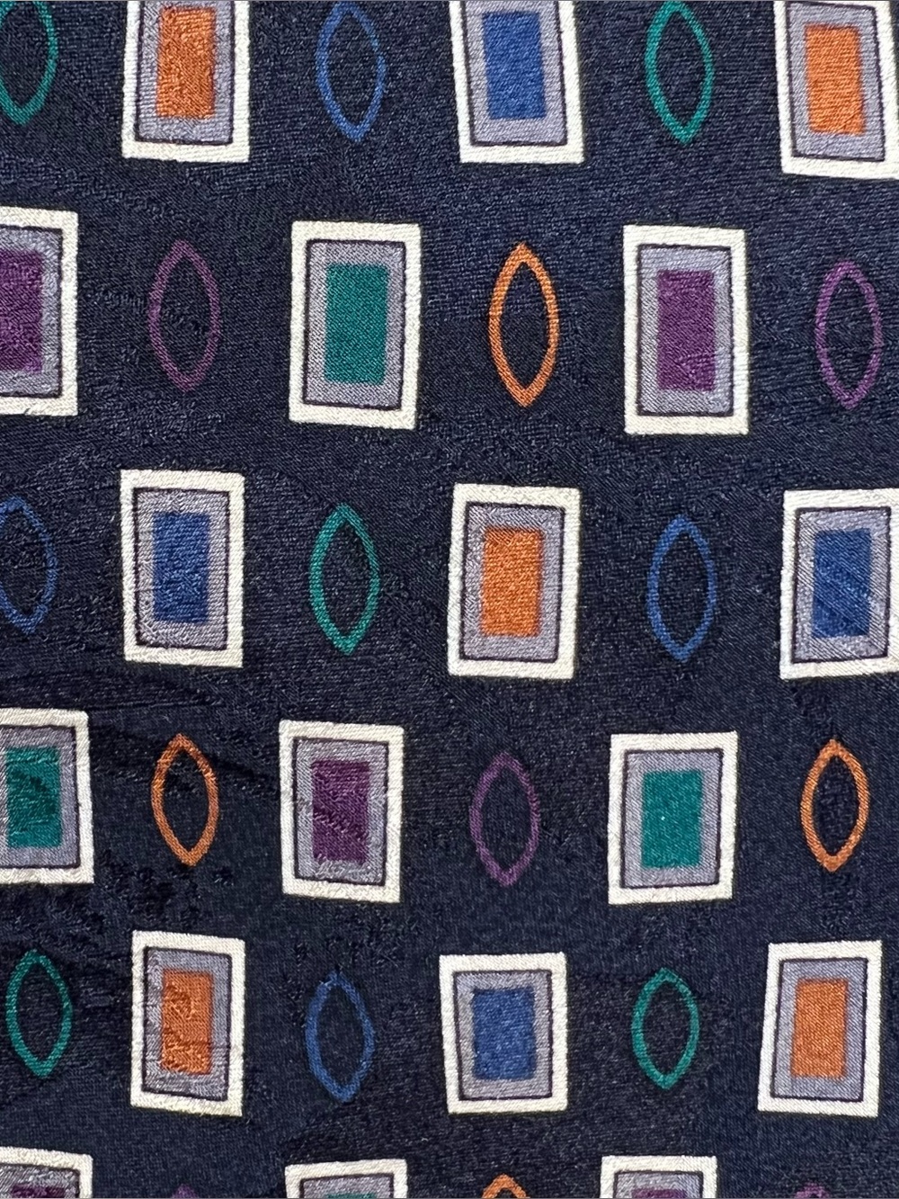 Monsieur Givenchy Neck Tie Silk Geometric wedding workwear professrional - Picture 8 of 9